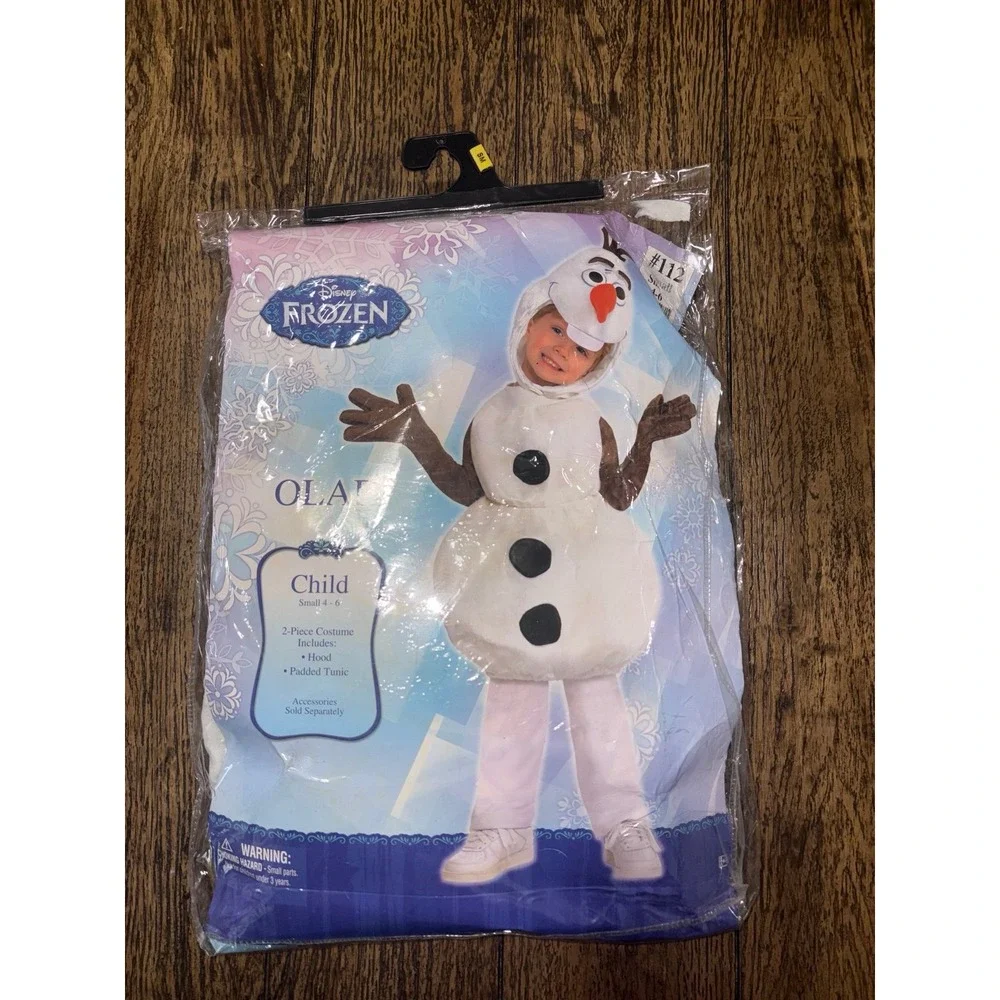 Disney Frozen Olaf Child Costume Small 4-6